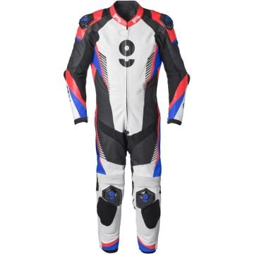 gms GRC-1 Black Red Blue 1PC Leather Motorcycle Suit