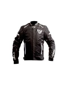 MUGENRACE Fuggire-A Femme Veste Textile Noir Blanc Imperméable