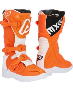 Acerbis X-Team JR Orange White Kids Motocross Boots