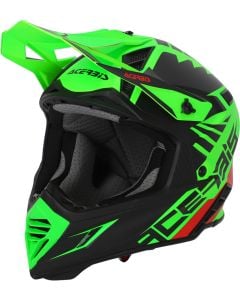 Acerbis X-Track Black Neon Green Motocross Helmet
