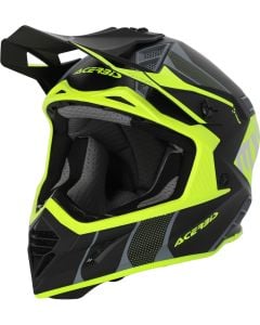 Acerbis X-Track Black Neon Yellow Motocross Helmet