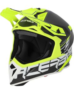 Acerbis Steel Carbon 2023 Black Yellow Motocross Helmet