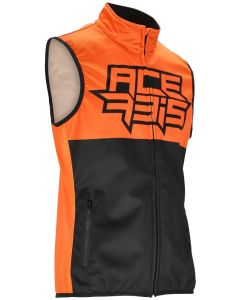 Acerbis Linear Softshell Black Orange Waterproof Vest