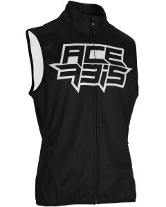 Acerbis Linear Softshell Black White Waterproof Vest