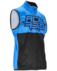 Acerbis Linear Softshell Black Blue Waterproof Vest