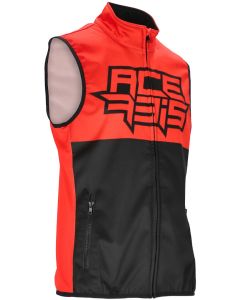 Acerbis Linear Softshell Black Red Waterproof Vest