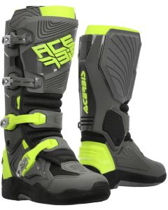 Acerbis Whoops Grey Yellow Motocross Boots