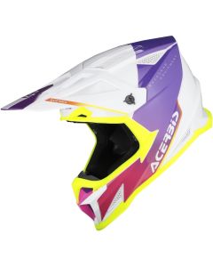 Acerbis T711 White Lila Motocross Helmet