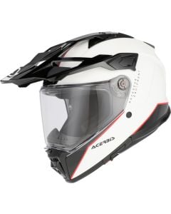 Acerbis Attack Logo White Black Red Adventure Full Face Helmet