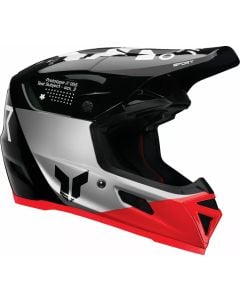 Thor Reflex Strike Negro Gris Rojo Casco Motocross