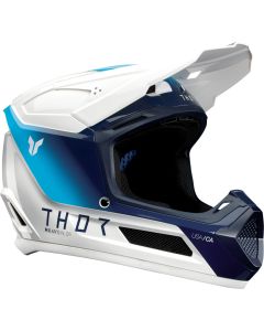 Thor Fleet Storm White Blue Kids Motocross Helmet