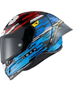 Nexx X.R3R Glitch Racer Blue Red Full Face Helmet