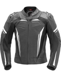 Büse Imola Ladies Black White Leather Jacket