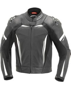 Büse Imola Black White Leather Jacket