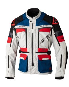 RST Adventure-Xtreme Race Dept Ce Mens Textile Jacket Dark Blue Grey Fluo Yellow