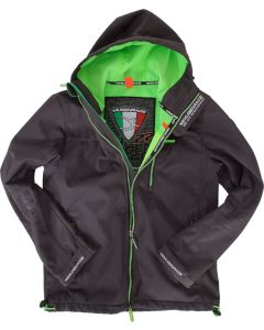MUGENRACE Pista-BA Black Green Anthracite Softshell Jacket