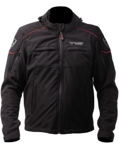 MUGENRACE Srippy Black Red Waterproof Softshell Jacket