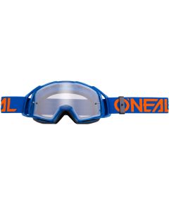 O’NEAL B-20 Flat Blue Orange Motocross Goggles