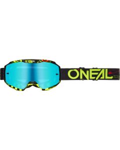 O’NEAL B-10 Attack Black Neon Yellow Motocross Goggles