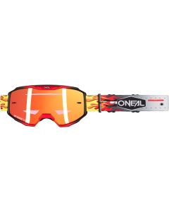 O’NEAL B-10 HR Orange Grey Motocross Goggles