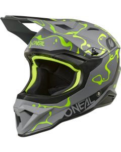 O'NEAL 1SRS Splash Grey Fluo Yellow Motocross Helmet