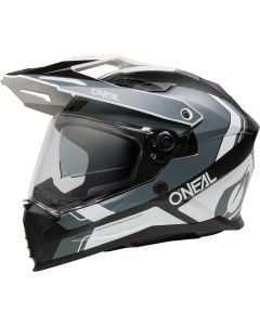 O'NEAL D-SRS Nomad Czarny Biały Szary Kask Integralny Adventure