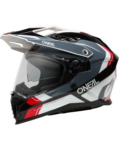 O'NEAL D-SRS Nomad Czarny Biały Czerwony Kask Integralny Adventure