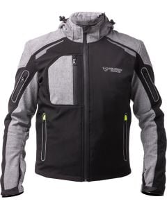 MUGENRACE Double Black Grey Waterproof Softshell Jacket