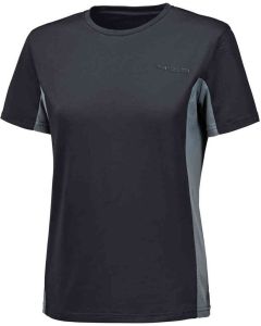 Held Cool Layer Femme Noir Gris Short Sleeve Shirt