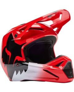 FOX V1 Shield Red Motocross Helmet