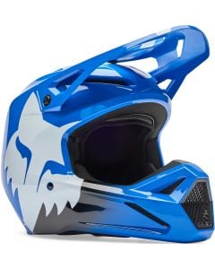 FOX V1 Youth Shield Blue Kids Motocross Helmet