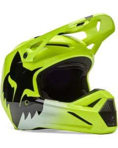 FOX V1 Youth Shield Yellow Kids Motocross Helmet