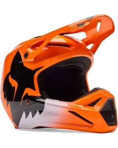 FOX V1 Youth Shield Orange Kids Motocross Helmet