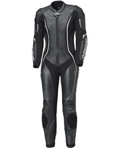 Held Ayana 3 Negro Blanco Mujeres Mono de Moto de Cuero