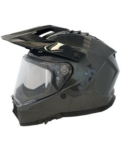 APEX AC500 Carbon Solid Glossy Full Face Adventure Helmet