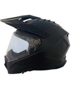APEX AT300 Solid Matt Black Full Face Adventure Helmet