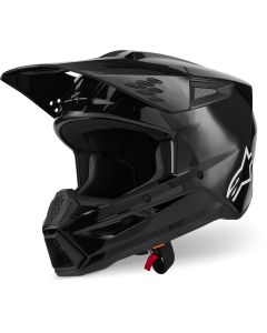 Alpinestars S-M3 Black Motocross Helmet