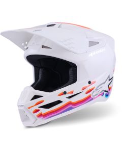 Alpinestars S-M3 Force White Multicolour Motocross Helmet