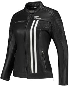 Rusty Stitches Alice Veste en cuir de moto pour femmes