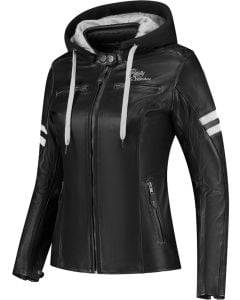 Rusty Stitches Super Joyce Hooded V2 Ladies Motorcycle Leather Jacket