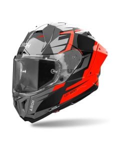 Airoh GP 800 Master Carbon Black Grey Orange Full Face Helmet