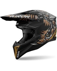 Airoh Wraaap Cyborg Black Bronze Motocross Helmet