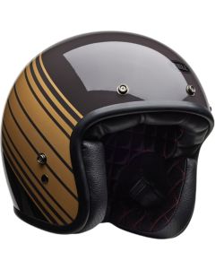 Bell C500 Edge Dark Brown Gold Jet Helmet