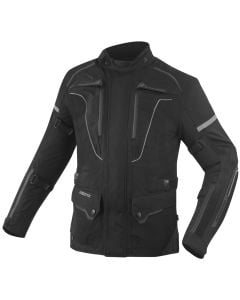 Bogotto Shado 2in1 Wasserdichte Schwarz Motorrad Textiljacke