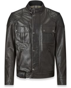 Belstaff Brooklands Black Leather Jacket