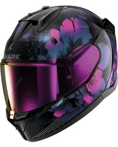 Shark D-Skwal 3 Mayfer Negro Morado Casco Integral