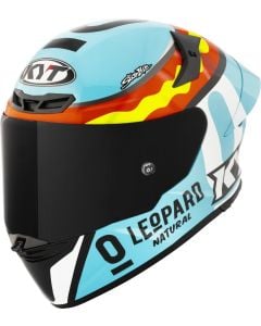 KYT TT-Revo Leopard Replica Rouge Jaune Casque Intégral