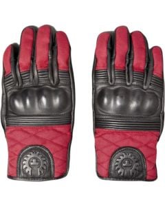 Belstaff Hampstead Black Red Gloves