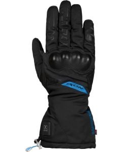 Ixon IT-Yuga Black Blue Heated Motorcycle Gloves