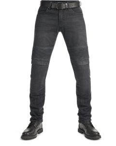 Pando Moto Karl Devil AAA+ Black Washed Down Motorcycle Jeans